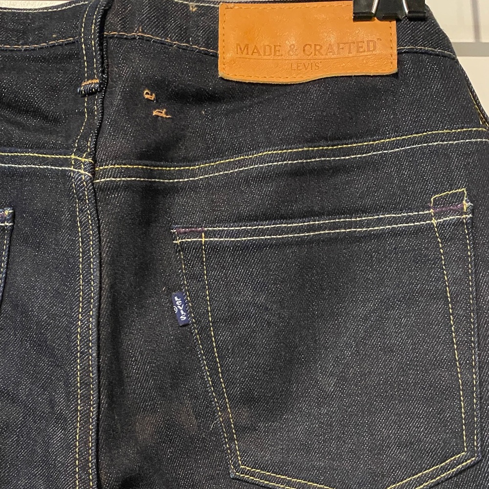 RARE Levi’s Made & Crated Pins Skinny Dark Indigo 24 NWOT - Picture 4 of 9